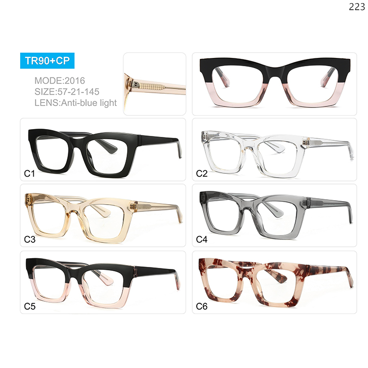 2012-18 Unisex Design Ready Stock TR90 Material Blue Light Protected Glass (4)