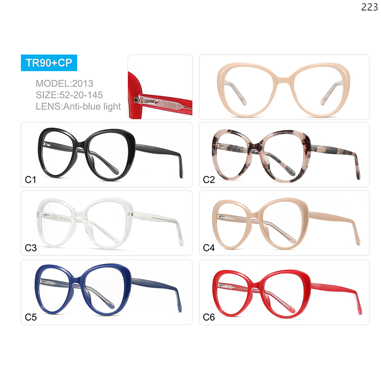 2012-18 Unisex Design Ready Stock TR90 Material Blue Light Protected Glass (5)