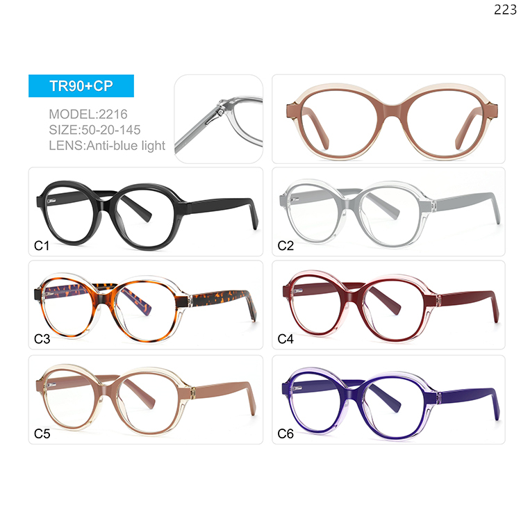 2215-19 New Trends Women Design Blue Light Blocking Glasses with Metal Spring Hinge (5)