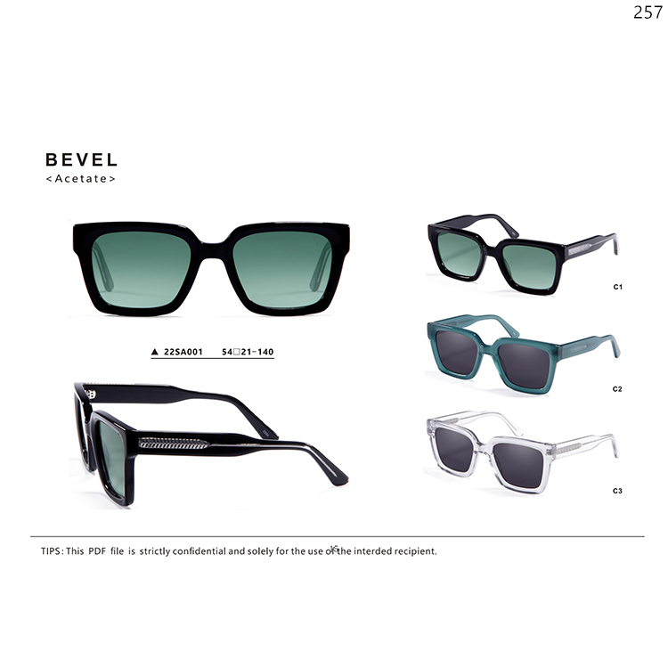22SA001-005 High Quality Acetate Polarized Designer Sun Glasses Sunnies Lunettes de soleil (1)