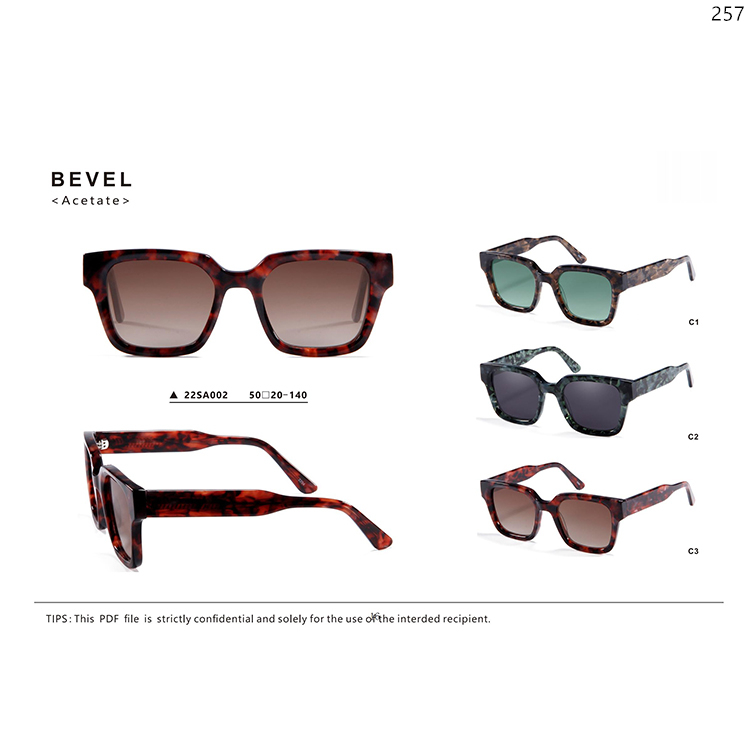 22SA001-005 High Quality Acetate Polarized Designer Sun Glasses Sunnies Lunettes de soleil (2)