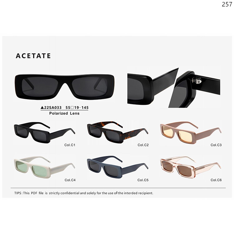 22SA033-039 New Trends Acetate Sunnies UV400 Eyewear Sunglasses Wholesale In Stock (1)