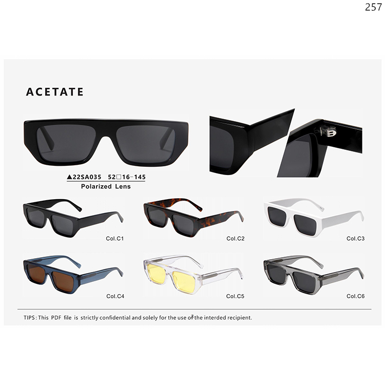 22SA033-039 New Trends Acetate Sunnies UV400 Eyewear Sunglasses Wholesale In Stock (3)