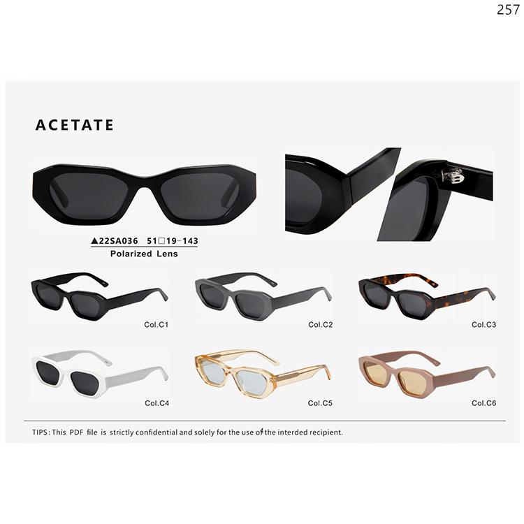 22SA033-039 New Trends Acetate Sunnies UV400 Eyewear Sunglasses Wholesale In Stock (4)
