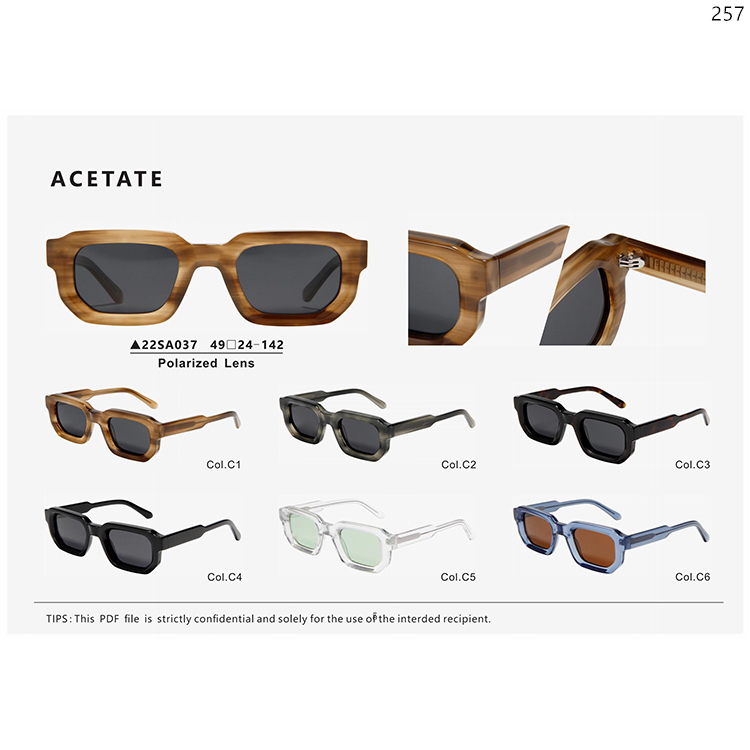 22SA033-039 New Trends Acetate Sunnies UV400 Eyewear Sunglasses Wholesale In Stock (5)