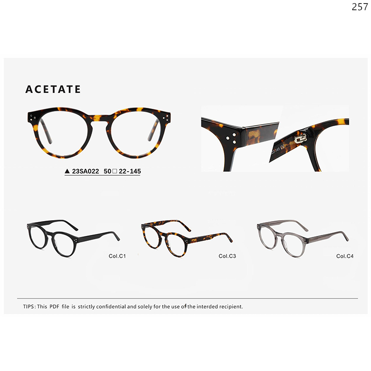 23SA019-SM011S Custom Logo Acetate Polarized Sunglasses In Stock with UV Protection (5)