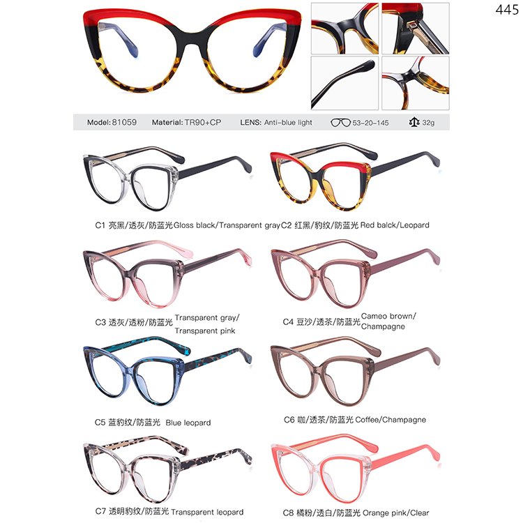 81007-1062 Fashion CP Material Optical Glasses With Cateye Frame (3)