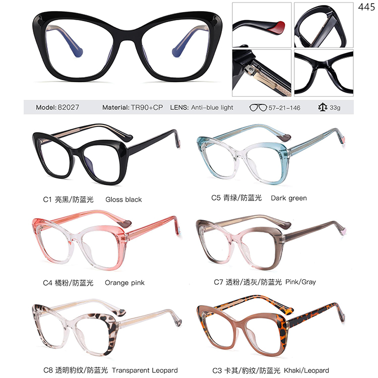 82027-82060 TR90+CP Material Oversize Style Optical Frame With Custom Package (1)