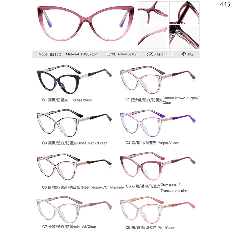 82172-82246 Metal Decoration Colorful Optical Eyewear Glasses (1)