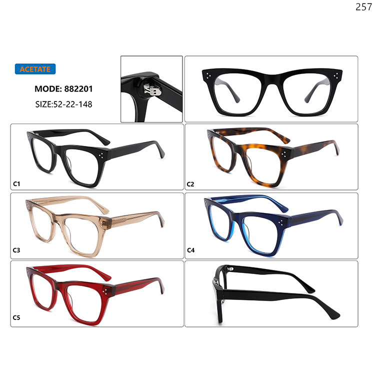 882201-05 Acetate Thick-framed Optical Glasses Optiká Gyalía with High Strength Metal Hinge (1)
