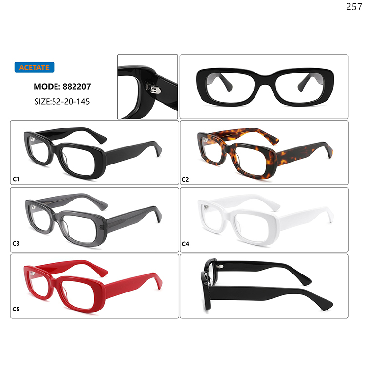 882206-10 Fashionable Goods In Stock Acetate Optical Wear with Simple Color Design (2)