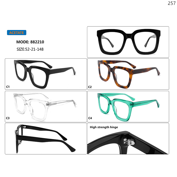 882206-10 Fashionable Goods In Stock Acetate Optical Wear with Simple Color Design (5)