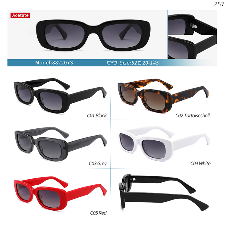 882206S-10S New Fashionable Acetate Designer Sun Glasses Sunnies UV400 with Metal Hinge (2)
