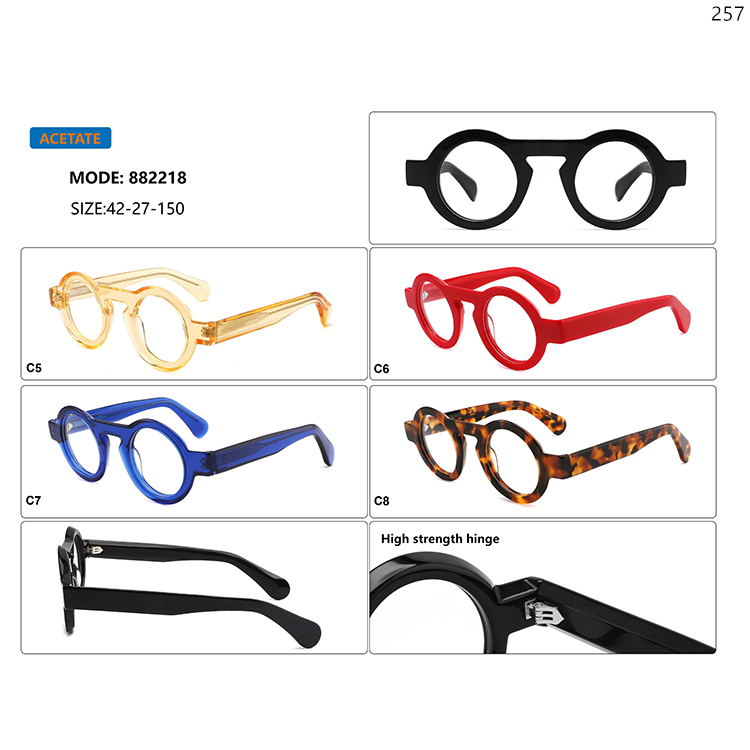 882216-20 Hot Fashion Adult Acetate Spectacle Frame with High Strength Metal Hinge (4)