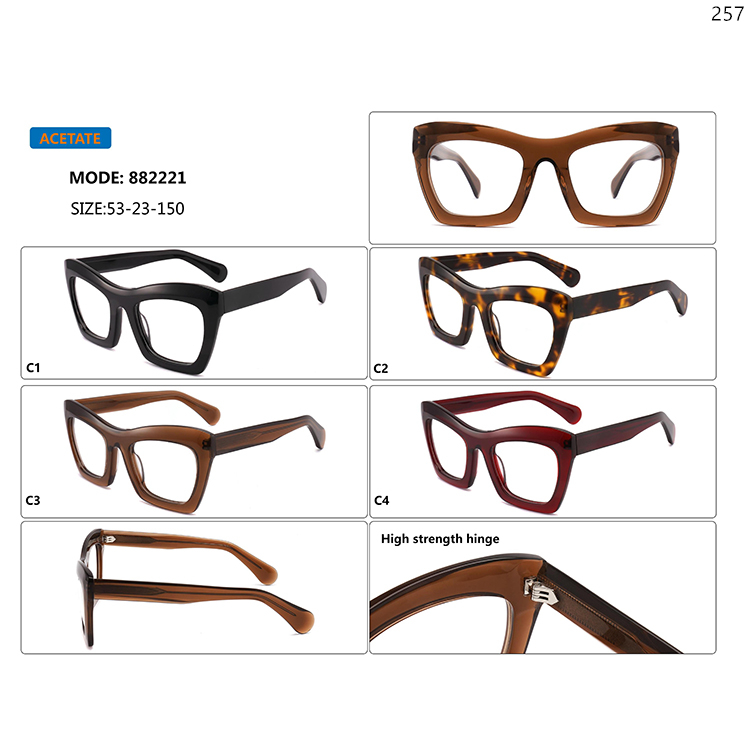 882221-25 Stylish Oversized Thick Shape Acetate Optical Eyeglas Frame Ready In Stock (1)