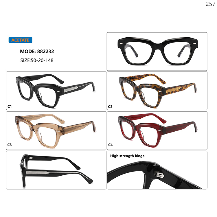 882231-35 Premium Vintage Design Acetate Eyeglasses Frame with Wholesale In Stock (2)