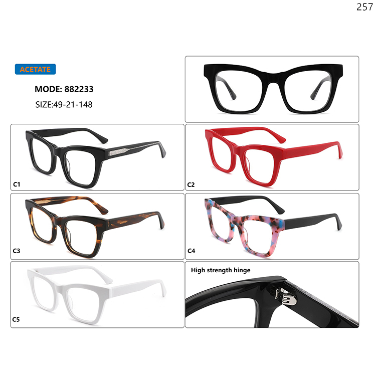 882231-35 Premium Vintage Design Acetate Eyeglasses Frame with Wholesale In Stock (3)