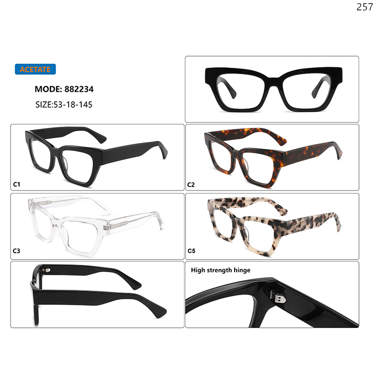 882231-35 Premium Vintage Design Acetate Eyeglasses Frame with Wholesale In Stock (4)