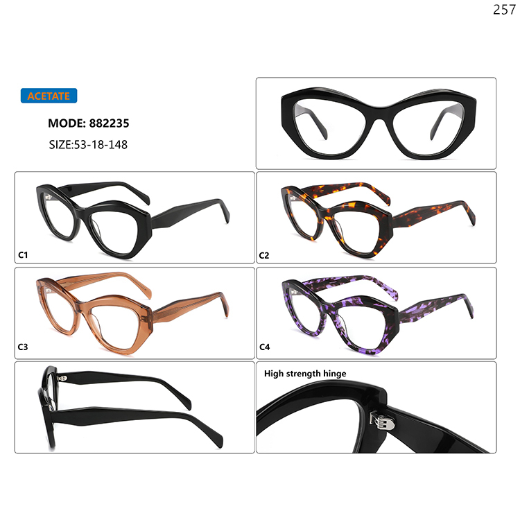 882231-35 Premium Vintage Design Acetate Eyeglasses Frame with Wholesale In Stock (5)