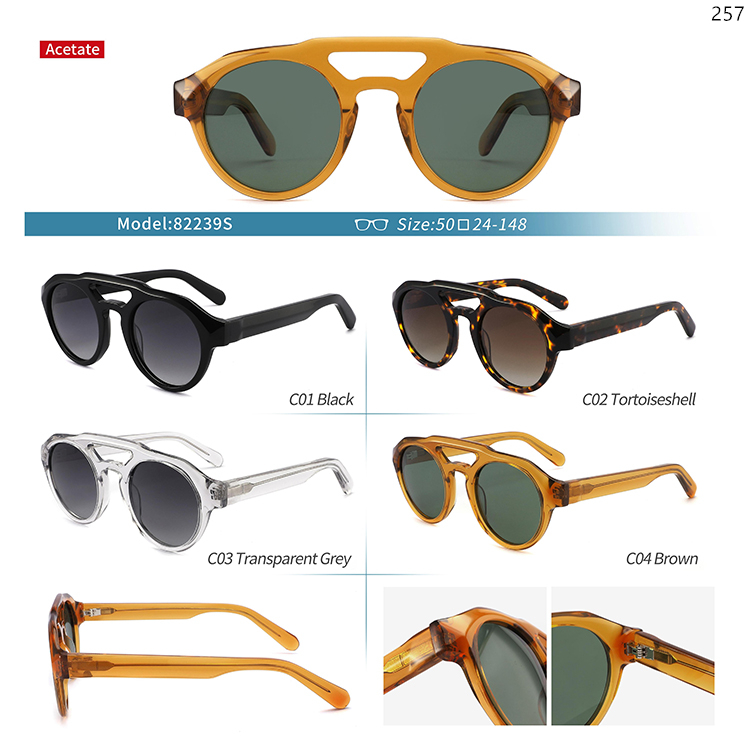 882235S-39S Hot Trends Oversized Women CE UV400 Acetate Sunglasses Shades Gafas (5)