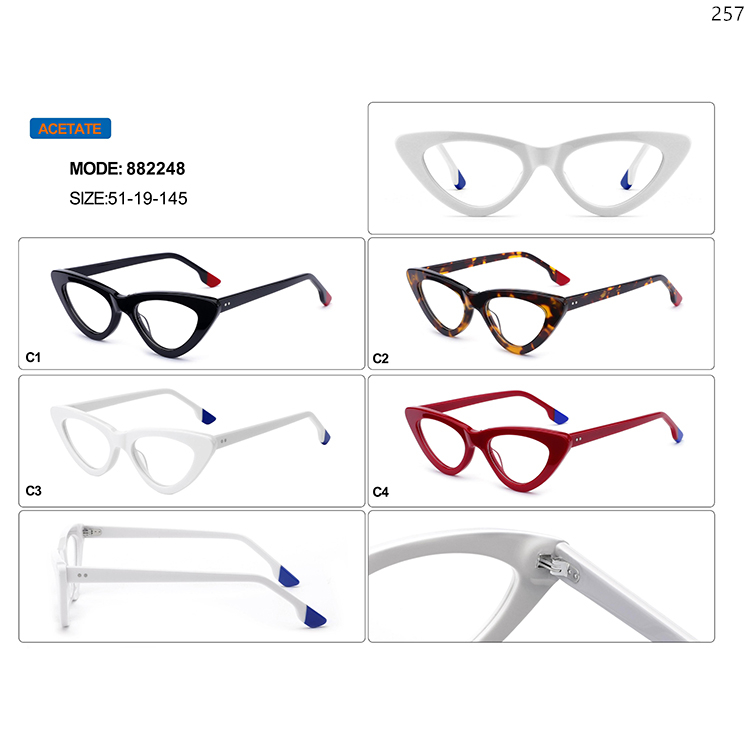 882246-50 New Arrive Acetate Modern Optical Frame Spectacles with Custom Logo (3)