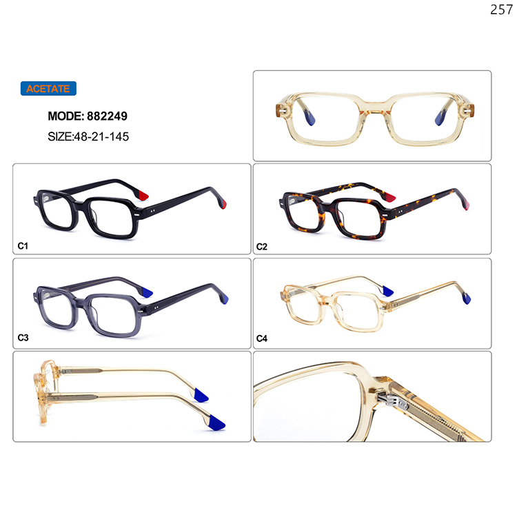 882246-50 New Arrive Acetate Modern Optical Frame Spectacles with Custom Logo (4)