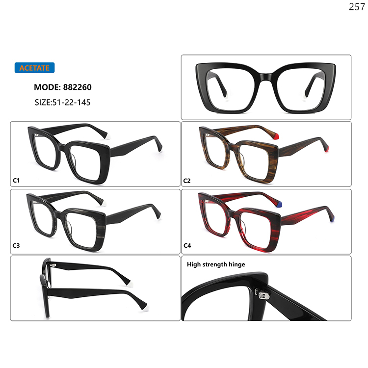 882256-60 Oversized Shape Acetate Optical Frames Spectacles with Wholesale Ready Stock (5)