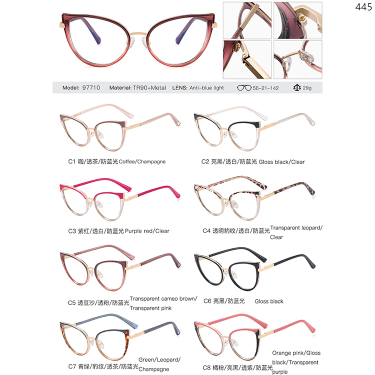 97689-97713 Customization Pattern Color TR90 Optical Frame  (3)