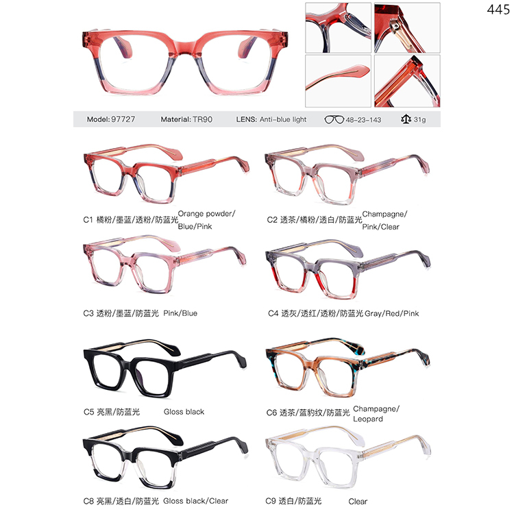 97727- 97793 Lightweight Elastic Spectacle Frames Eyewear OEMODM Production. (1)