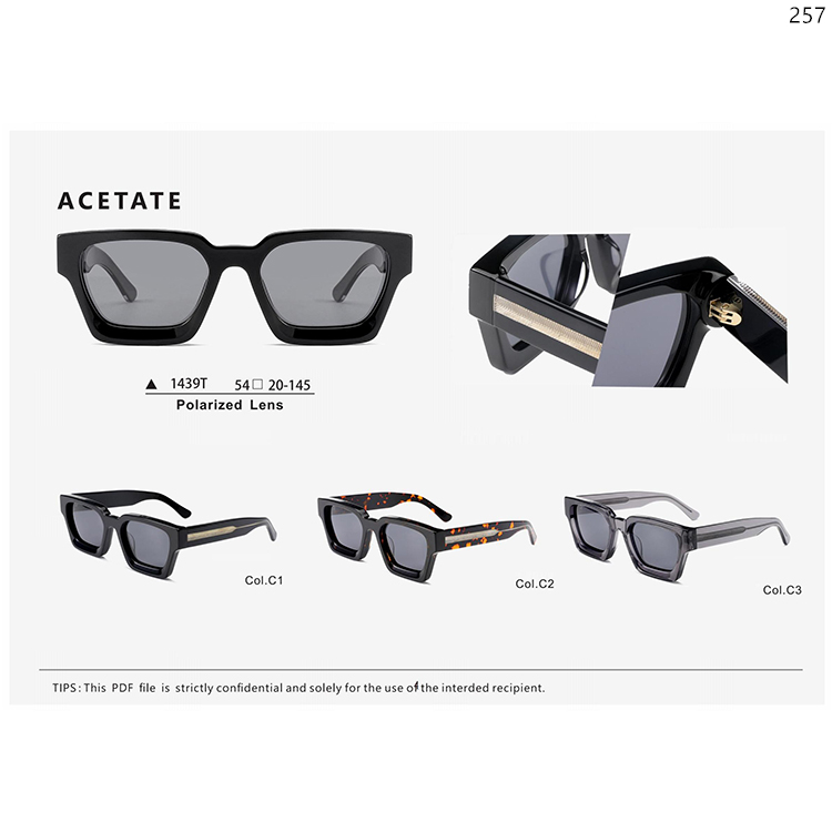 BC1279-A1439S Wholesale Custom Logo Luxury Acetate Polarized Sunglasses Gafas de sol (6)