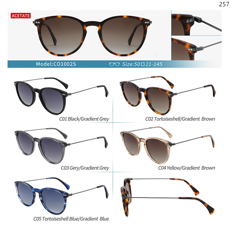CO1001S-05S Outdoor Polarized Acetate Sun Glasses Sunnies with Wholesale Custom Logo (2)