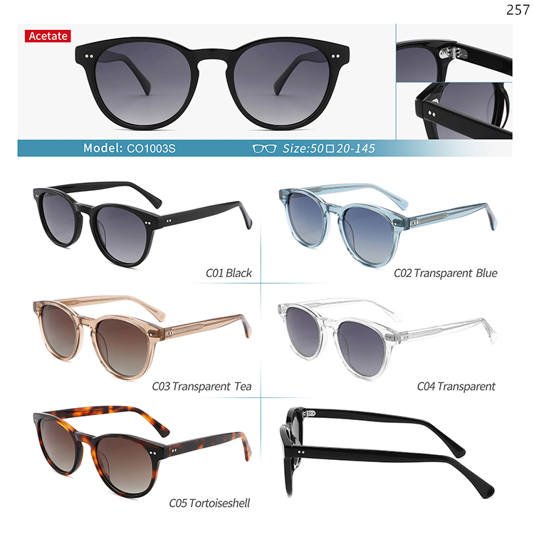 CO1001S-05S Outdoor Polarized Acetate Sun Glasses Sunnies with Wholesale Custom Logo (3)