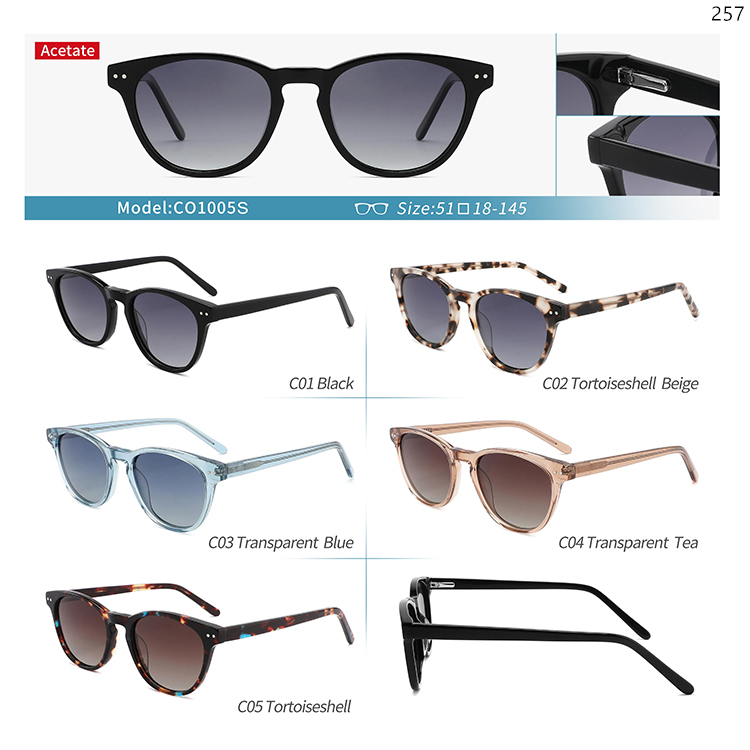 CO1001S-05S Outdoor Polarized Acetate Sun Glasses Sunnies with Wholesale Custom Logo (5)