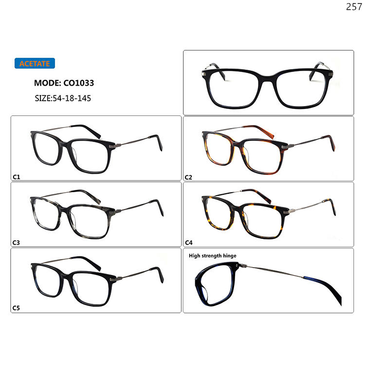 CO1030-34 Elegant Design Acetate+Metal Vintage Eyewear Frames with Ready In Stock (5)