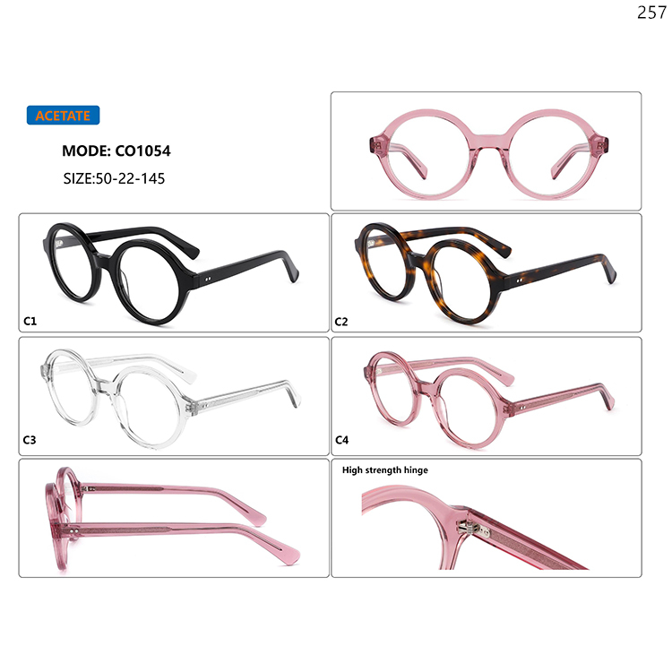 CO1050-54 Classic Design Unisex Acetate Optical Glasses Frame with Wholesale In Stock (5)