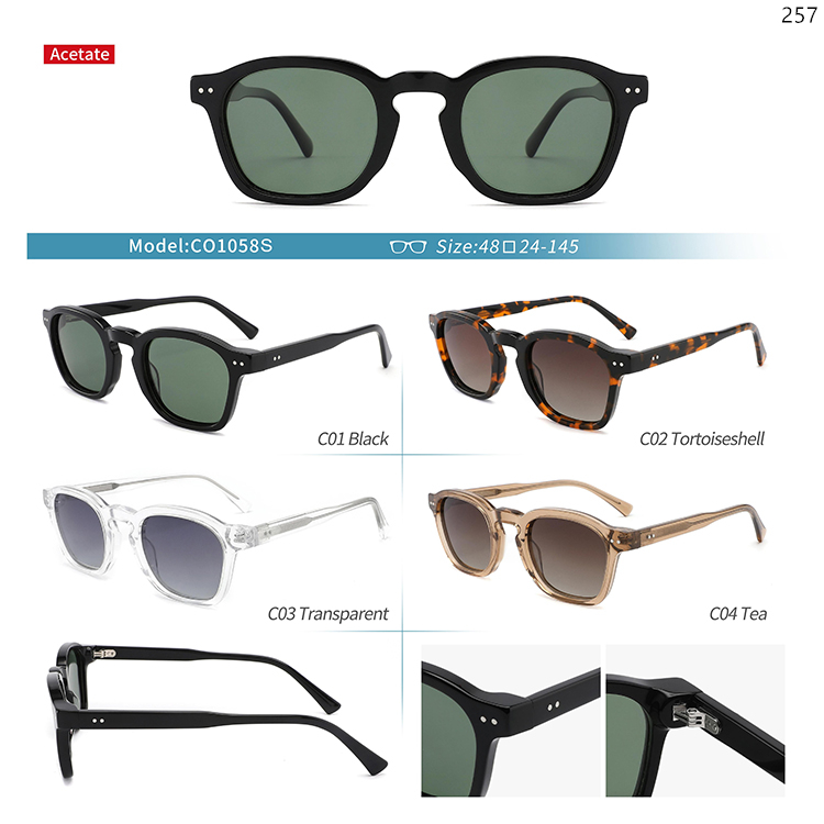 CO1058S-69S UV400 Protection Acetate Designer Sun Glasses Óculos de sol Goods In Stock (1)