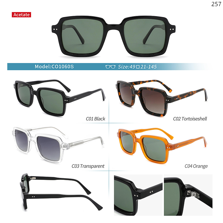 CO1058S-69S UV400 Protection Acetate Designer Sun Glasses Óculos de sol Goods In Stock (3)