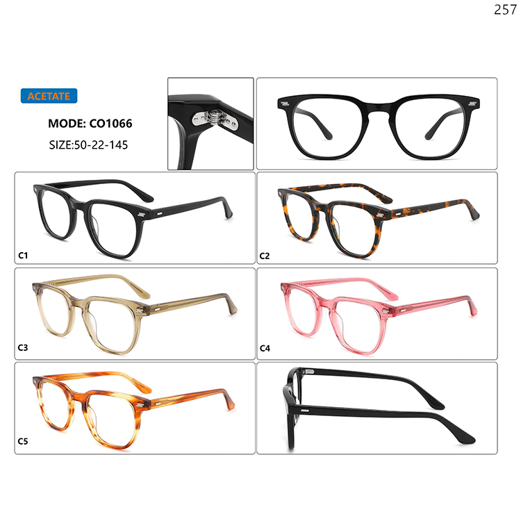 CO1065-69 Multiple Design Modern Optical Frame Eyewear with Acetate Material (2)