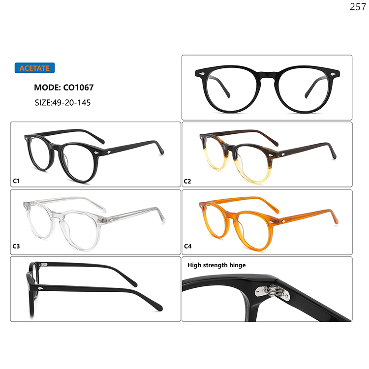 CO1065-69 Multiple Design Modern Optical Frame Eyewear with Acetate Material (3)