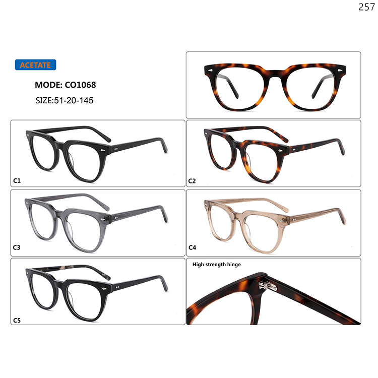 CO1065-69 Multiple Design Modern Optical Frame Eyewear with Acetate Material (4)