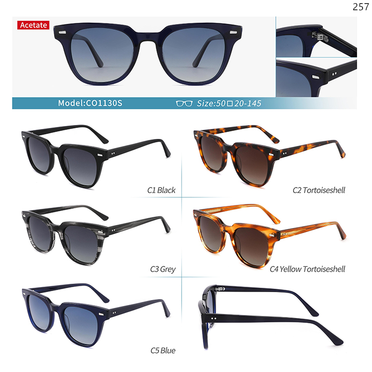 CO1130S-139S Unisex Style Ready In Stock Acetate Sunglass Sunnies Gafas Occhiali da sole (1)