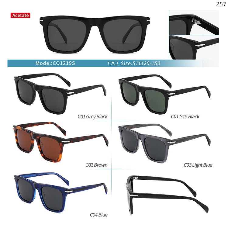 CO1216S-A1439S Fashion Acetate Laser Logo Sunglasses Sun Shades Sonnenbrillen Großhandel (4)