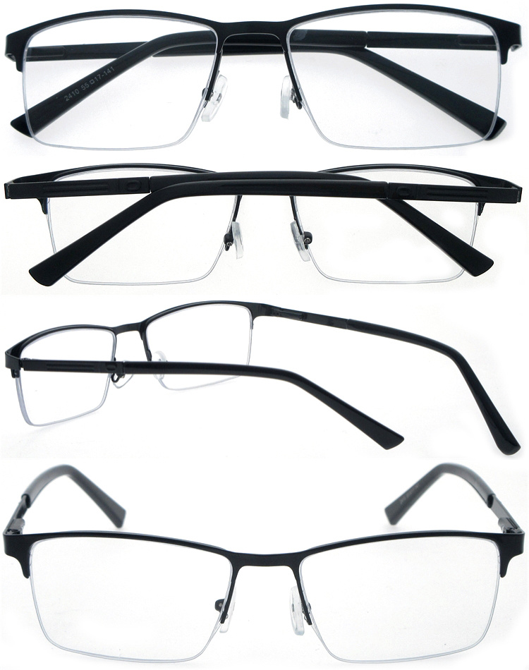 DRM164026 Half-Rim Metal Reading Glasses Wi ( (5)