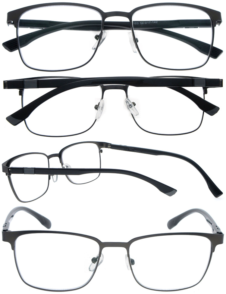 DRM164035 Metal Reading Magnifying Glasses with TR90 Legs (5)