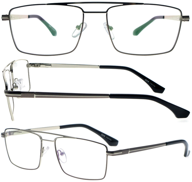 DRM164042 Classic Double Bridge Metal Designer Reading Glasses (1)