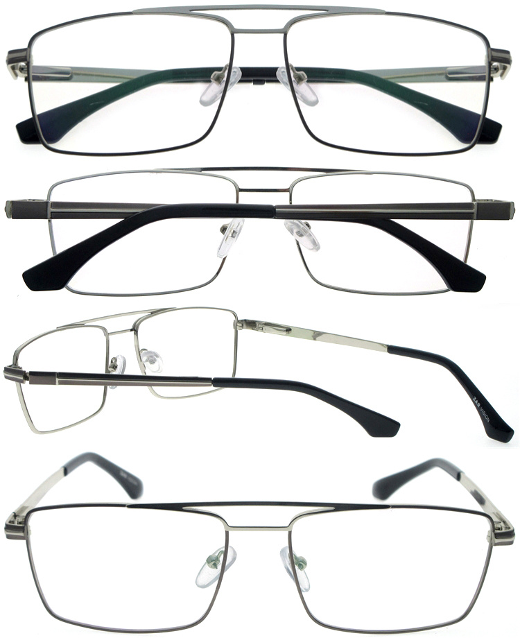 DRM164042 Classic Double Bridge Metal Designer Reading Glasses (5)
