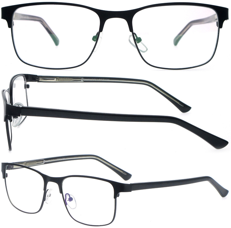 DRM164047 Unisex Good Quality Metal Reading Glasses with Fake Acetate Legs (1)