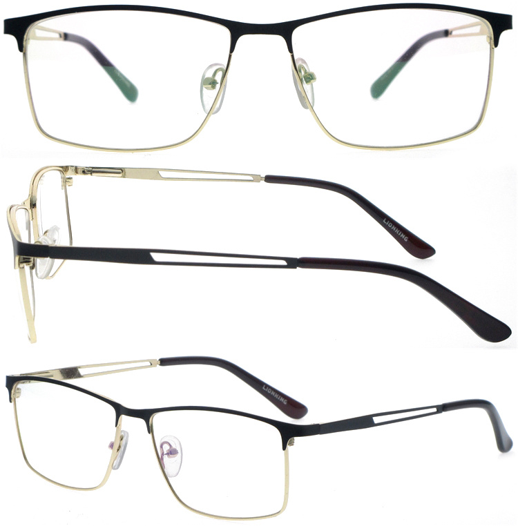 DRM164053 Metal Custom Reading Glasses Anti Blue Light Glasses (1)
