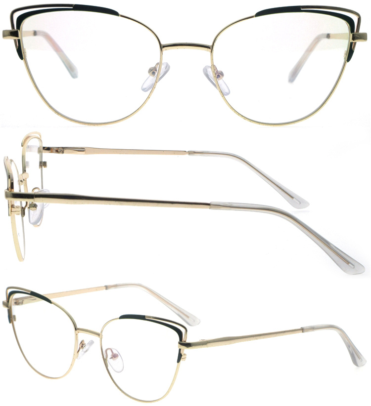 DRM164057 Hot Treny Women Style Cat Eye Metal Reading Eyeglasses (1)