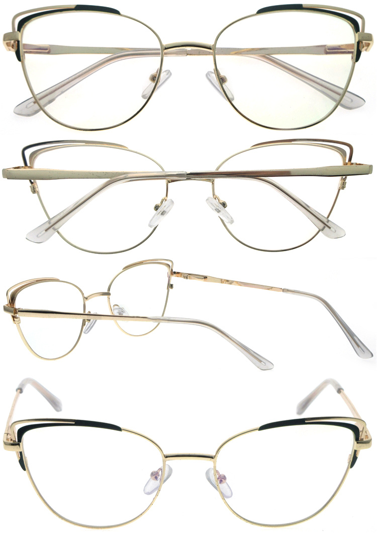 DRM164057 Hot Treny Women Style Cat Eye Metal Reading Eyeglasses (5)